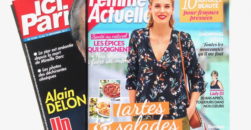 Featured in French magazines