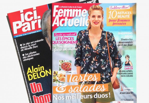 Featured in French magazines